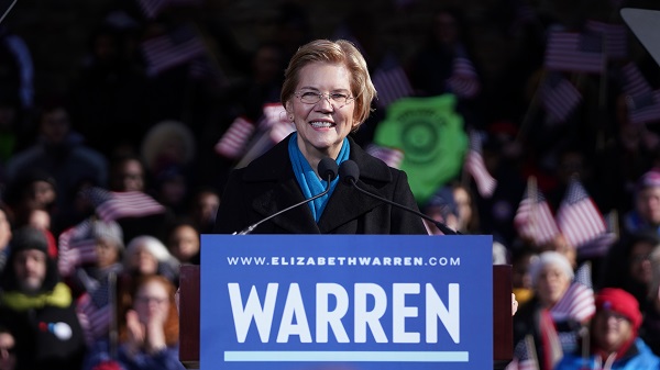 Elizabeth Warren announced her candidacy for the 2020 US presidency at a February 2019 rally in Lawrence, MA. 